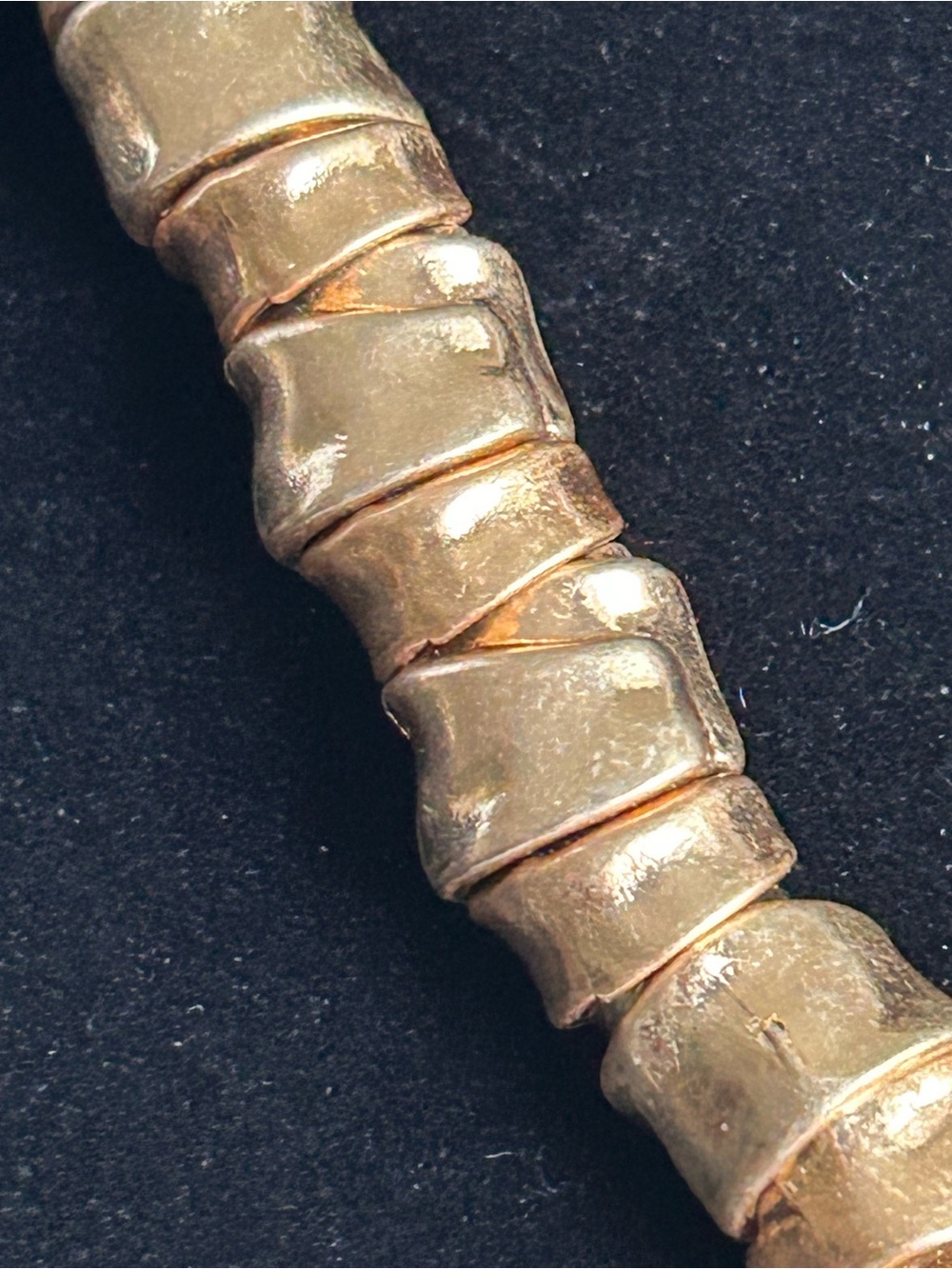 Zara Gold-Tone Hammered Round Pendant Necklace 4 - Picture 5 of 13